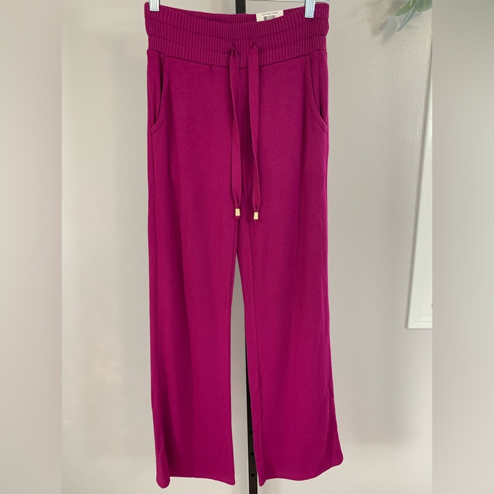 NWT INC International Concepts Fuchsia Drawstring Joggers